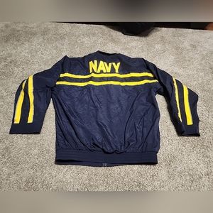 US Navy Jacket Mens Small Blue Yellow Accelerate Your Life Outdoor Casual